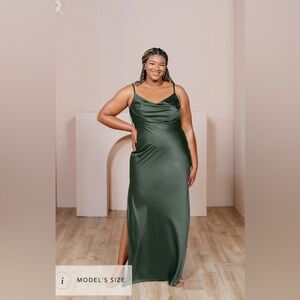 Reverly Deep Olive Maxi Dress